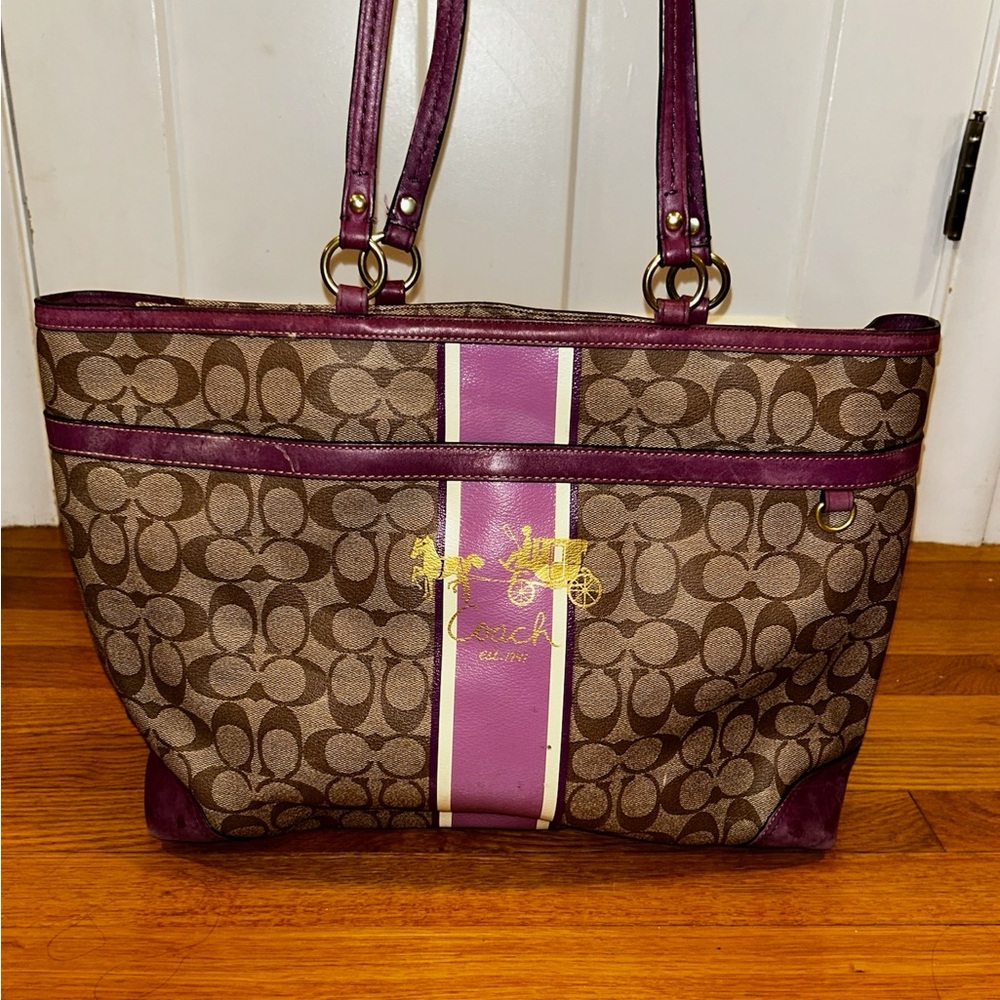 Coach Vintage Luxury Coated Canvas Tote